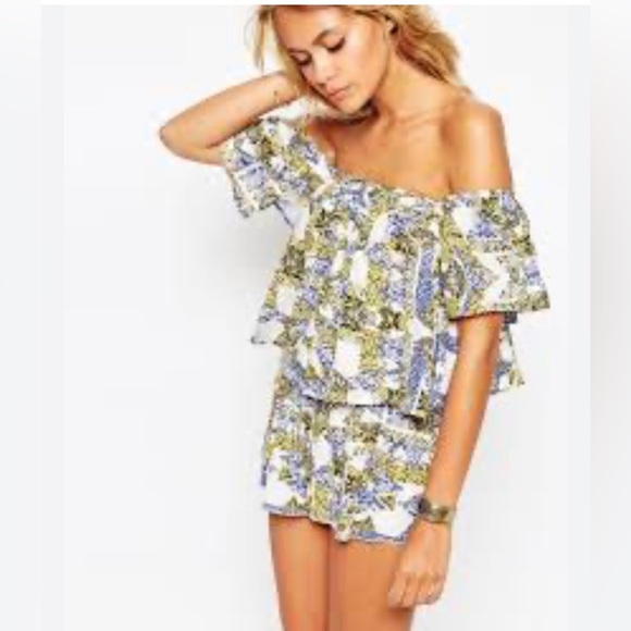 ASOS Cropped Off the Shoulder Top - Picture 1 of 6